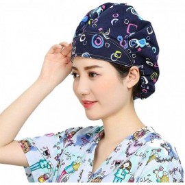 Baseball Caps Doctor Classic Scrub Hat Adjustable Sweatband Bouffant Cap for Women Ponytail (Print 23) - C6187K7DZ78 $13.18