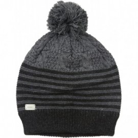 Skullies & Beanies Men's Sweater Unisex Beanie - Heather Black - CO120R1AF4D $29.88