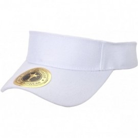 Visors Solid Adjustable Sports Visor (Comes in Many - White - CZ112KU9BDH $10.19