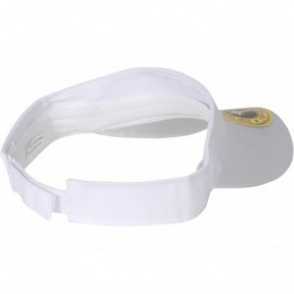 Visors Solid Adjustable Sports Visor (Comes in Many - White - CZ112KU9BDH $10.19