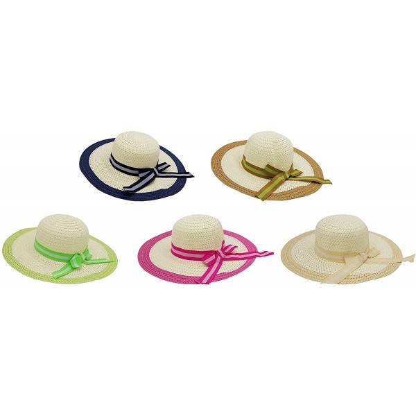 Sun Hats Sun Hats for Women- Woven Floppy Beach Woven Summer Spring Straw Hat - C918E683I98 $17.72