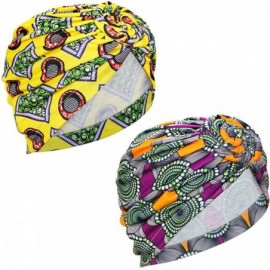 Skullies & Beanies 2 Pieces Women Knotted Turban Cap- Twist Head Wrap Beanie Perfect for Long/Short Hair - Set-d-4 - CO18UD0N...