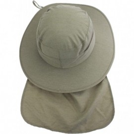 Sun Hats Womens Sun Hats Summer Wide Brim Flap Cover Cap UPF 50+ Fishing Hat - Army Green - CN18R7YG5EZ $11.55