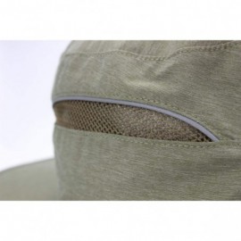 Sun Hats Womens Sun Hats Summer Wide Brim Flap Cover Cap UPF 50+ Fishing Hat - Army Green - CN18R7YG5EZ $11.55