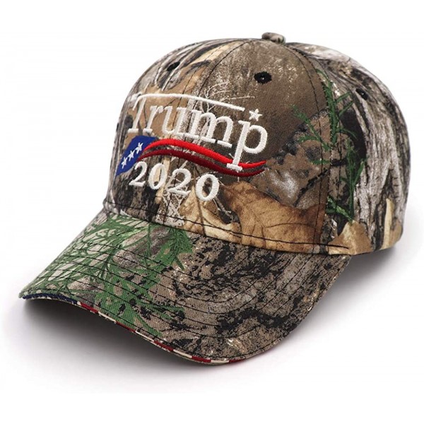 Baseball Caps Donald Trump Hat 2020 Keep America Great KAG MAGA with USA Flag 3D Embroidery Hat - Camo4 - CS18WNL08HT $17.25