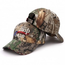 Baseball Caps Donald Trump Hat 2020 Keep America Great KAG MAGA with USA Flag 3D Embroidery Hat - Camo4 - CS18WNL08HT $17.25