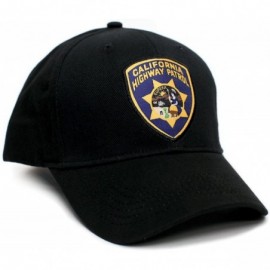 Baseball Caps California Highway Patrol Eureka Badge Applique Hat Cap Adult One-Size Multi - Black - C8187QR8TKT $17.53