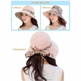 Sun Hats Womens Sun Hat Summer UPF 50+ UV Protection Beach Hat Foldable Wide Brim Cap - Wine - CY17YQXNQQW $10.38