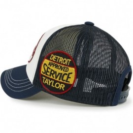 Baseball Caps New Vintage Style Mesh Medium Baseball Cap 2254 - Navy - C418QUZ8985 $29.22