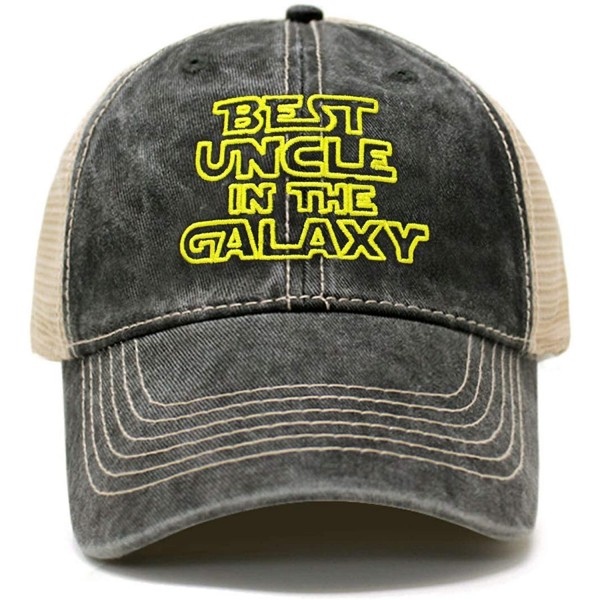 Baseball Caps Best Uncle in The Galaxy Embroidery Dad Hat Cotton Baseball Cap Polo Style Low Profile - Tc101 Charcoal - CL192...