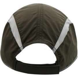 Baseball Caps Quick Dry Sun Hats UPF50+ Portable Sports Outdoor Baseball Cap with Foldable Long Bill - Army Green - C118DCWSM...