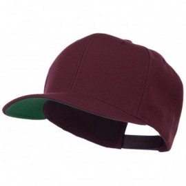 Baseball Caps Wool Blend Prostyle Snapback Cap - Maroon - C211JL1BY29 $17.93