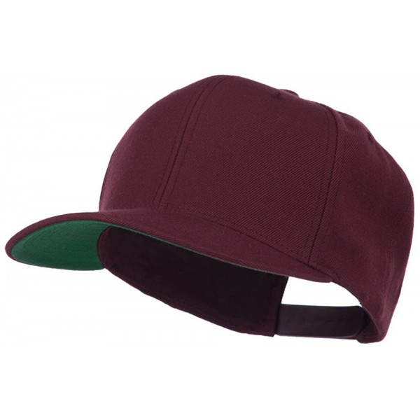 Baseball Caps Wool Blend Prostyle Snapback Cap - Maroon - C211JL1BY29 $17.93