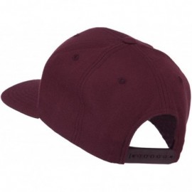 Baseball Caps Wool Blend Prostyle Snapback Cap - Maroon - C211JL1BY29 $17.93