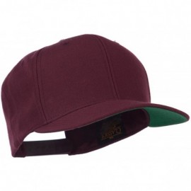 Baseball Caps Wool Blend Prostyle Snapback Cap - Maroon - C211JL1BY29 $17.93