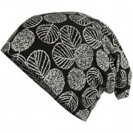 Skullies & Beanies Flower Printed Beanie Women Turban Headband Chemo Cap - 2 Pack Set 17 - CD18WN67Q6T $17.47