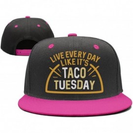 Baseball Caps Unisex Live Every Day Like It's Taco Tuesday Caps Visor Hats - Live Every Day-1 - CY18GZE94S6 $12.12