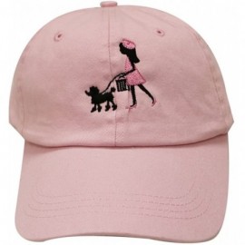 Baseball Caps Paris Paris Cotton Baseball Dad Caps - Pink - CU12LLTL1U3 $12.16