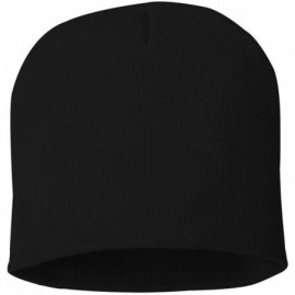 Skullies & Beanies 8' Knit Beanie- Black- One Size - CH1180CV4JN $10.89