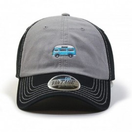 Baseball Caps Classic Washed Cotton Twill Low Profile Adjustable Baseball Cap - C Black/Gray/Black - CG12L0OUDGR $16.19