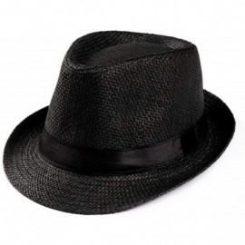 Sun Hats Unisex Summer Round Shape Sunscreen Patchwork Beach Hat Sun Hats - Black - CG18R89AC0W $22.52