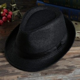 Sun Hats Unisex Summer Round Shape Sunscreen Patchwork Beach Hat Sun Hats - Black - CG18R89AC0W $22.52