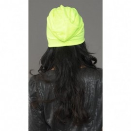 Skullies & Beanies Neon Color Slouchy Summer Beanie Hat - Yellow - C7185QHC78K $21.76