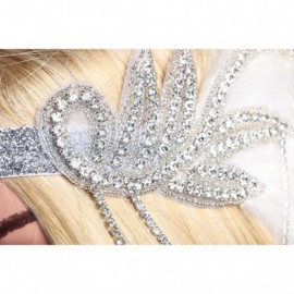 Headbands Art Deco Inspired Gatsby Crystal Flapper Headband 1920s Headpiece Vintage Wedding Accessories - CU185WEI9TZ $12.79