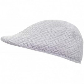 Newsboy Caps Premium Summer Mesh Golf Ivy Driver Cabby Newsboy Cap Hat - Diff Colors/Sizes - Grey - CX1216NIWQP $9.84