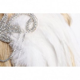 Headbands Art Deco Inspired Gatsby Crystal Flapper Headband 1920s Headpiece Vintage Wedding Accessories - CU185WEI9TZ $12.79