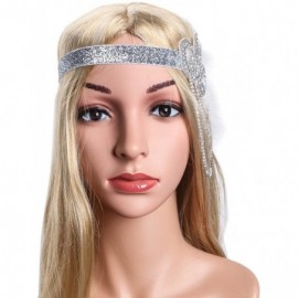 Headbands Art Deco Inspired Gatsby Crystal Flapper Headband 1920s Headpiece Vintage Wedding Accessories - CU185WEI9TZ $12.79