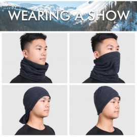 Balaclavas Neck Warmer Gaiter- Polar Fleece Ski Face Mask Cover for Winter Cold Weather & Keep Warm - Grey + Royal Blue - CS1...