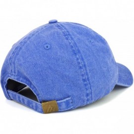 Baseball Caps Drone Pilot Aviation Wing Embroidered Cotton Adjustable Washed Cap - Royal - C318SW8MTSW $18.50