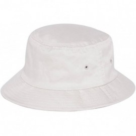 Bucket Hats Twill Bucket Hat (Various Size and Color) - Beige - CZ11B3EFZBD $19.40