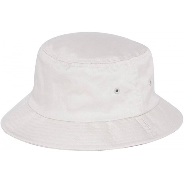 Bucket Hats Twill Bucket Hat (Various Size and Color) - Beige - CZ11B3EFZBD $12.34