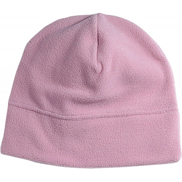 Skullies & Beanies Unisex Fleece Beanie-3014 - Pink - CQ121FJJFRP $8.41