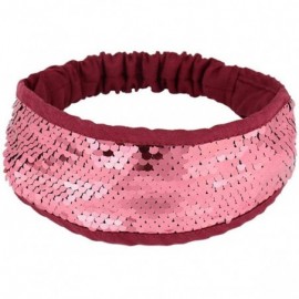 Headbands Women Headband Fashion Double-Sided Flip Color Change Sequins Hair Band Headwear - Type 5 Color - CC194IZMWM5 $14.41