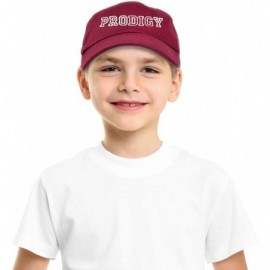 Baseball Caps Father Son Hats Dad and Son Matching Caps Embroidered Pro Prodigy - Maroon - C1180LZRC27 $13.68