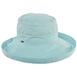 Sun Hats Women's Cotton Hat with Inner Drawstring and Upf 50+ Rating - Aqua - CO11OVIKPU9 $56.99