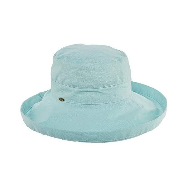 Sun Hats Women's Cotton Hat with Inner Drawstring and Upf 50+ Rating - Aqua - CO11OVIKPU9 $38.51