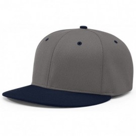 Baseball Caps PTS40 DRYVE R-Flex FIT PTS 40 Baseball HAT Ball Cap - Charcoal/Navy - CW186XTZCAA $11.21