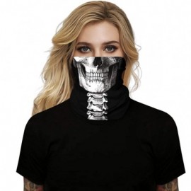 Balaclavas Seamless Rave Face Cover Bandana-Neck Gaiter Tube Headwear Motorcycle Face Scarf - Skull 7 - CI19802EOM7 $8.86