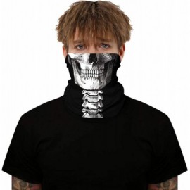 Balaclavas Seamless Rave Face Cover Bandana-Neck Gaiter Tube Headwear Motorcycle Face Scarf - Skull 7 - CI19802EOM7 $8.86