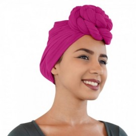 Headbands Colors Stretch African Headwrap - 6. Fuchsia - C418U3U8QQI $11.29