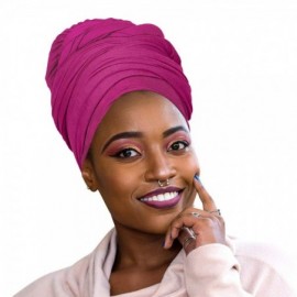 Headbands Colors Stretch African Headwrap - 6. Fuchsia - C418U3U8QQI $11.29