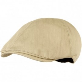 Newsboy Caps Simple Newsboy Hat Flat Cap SL3026 - Beige - CK11UL8VDUJ $41.97