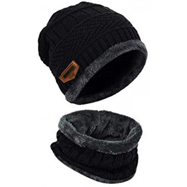 Skullies & Beanies Winter Beanie Balaclava Warmer Fleece - Black - CU1887IQ46H $9.94