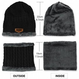 Skullies & Beanies Winter Beanie Balaclava Warmer Fleece - Black - CU1887IQ46H $9.94