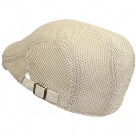 Newsboy Caps Ivy Cap Straw Weave Linen-Like Cotton Cabbie Newsboy Hat MZ30038 - Mesh_beige - CW18W8DX33D $12.74