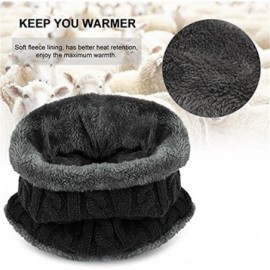 Skullies & Beanies Winter Beanie Balaclava Warmer Fleece - Black - CU1887IQ46H $9.94